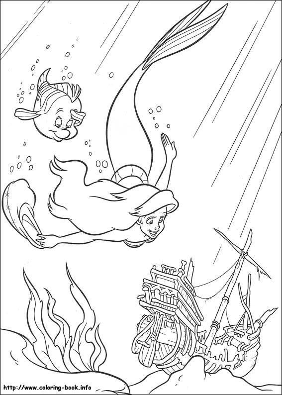 The Little Mermaid coloring picture